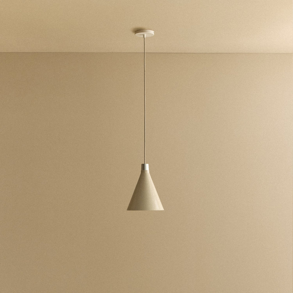 Tala Bower Pendant Light Small in Oyster White + Sphere III