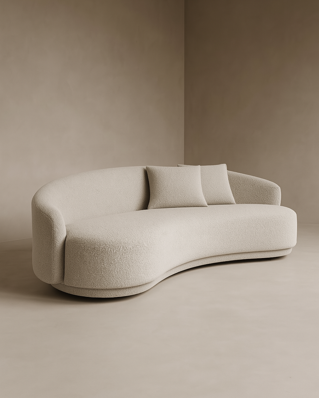 Tommy Franks Cove four seater sofa in Steam bouclé