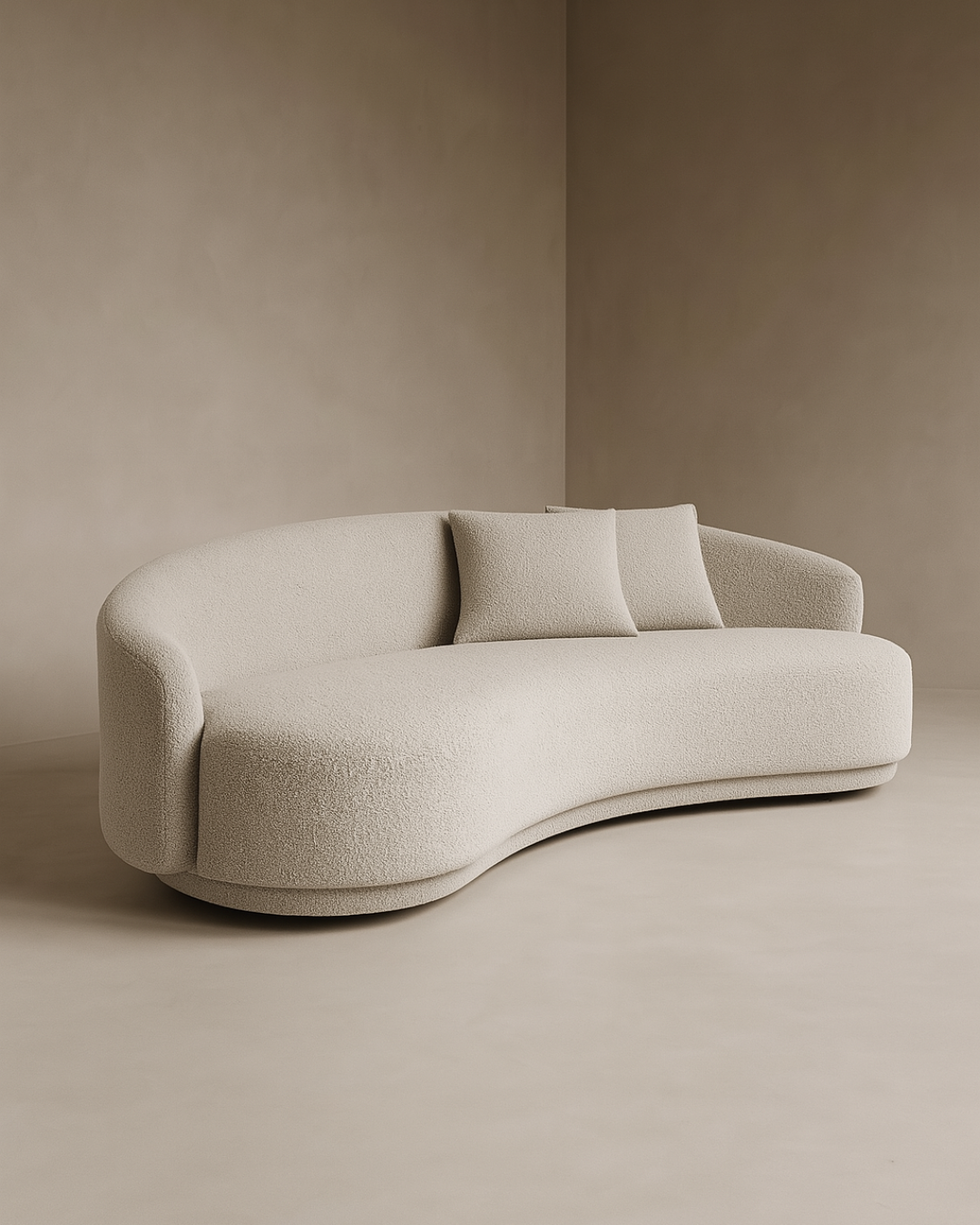 Tommy Franks Cove four seater sofa in Steam bouclé