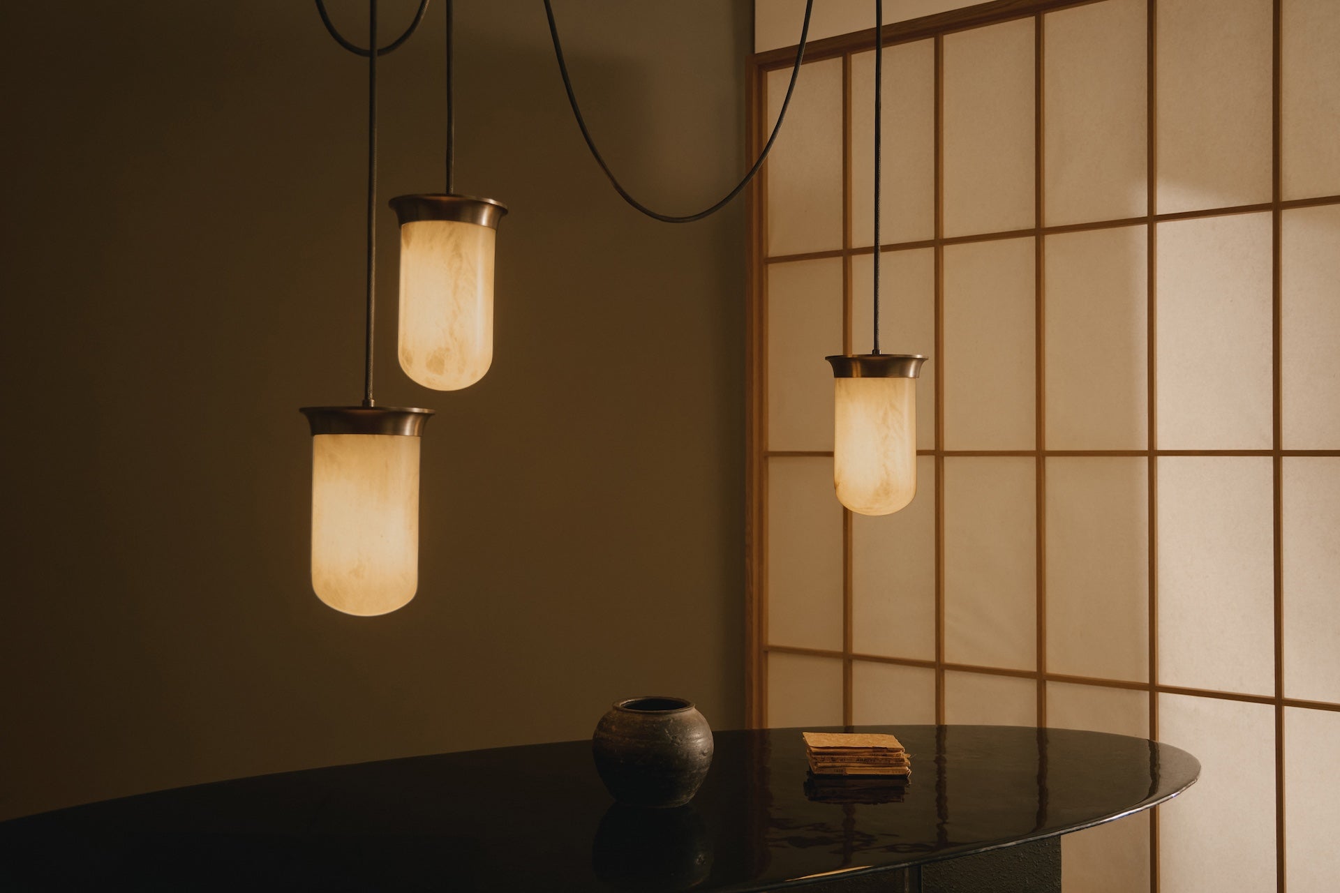 CTO Lighting Yukimi Linear Triple Pendant