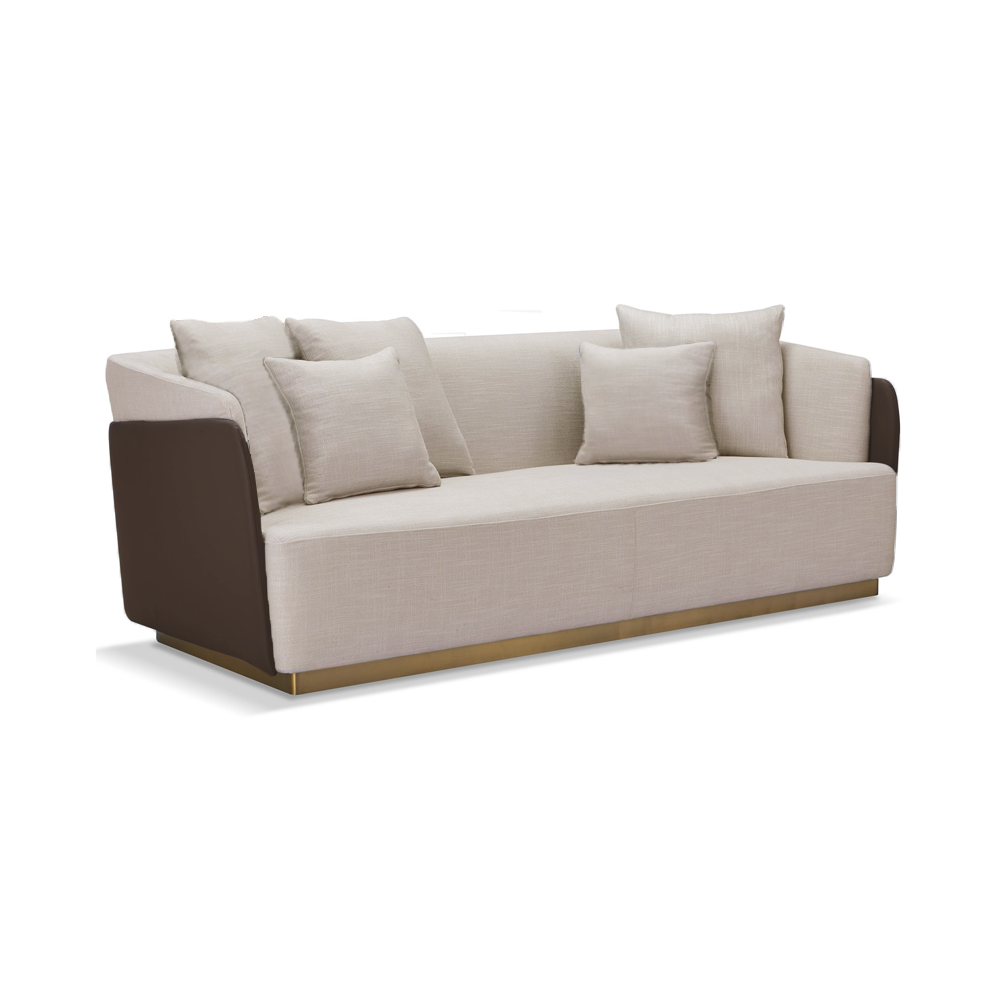 Tommy Franks Gemma olive four seater sofa, alternate view