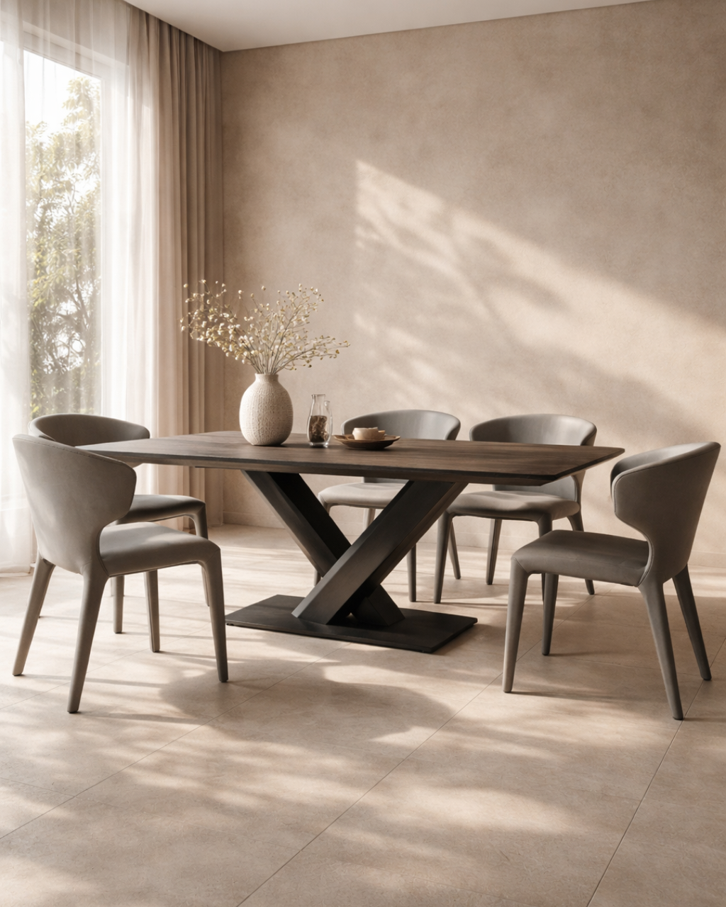 Tommy Franks Campo dining table in dark oak