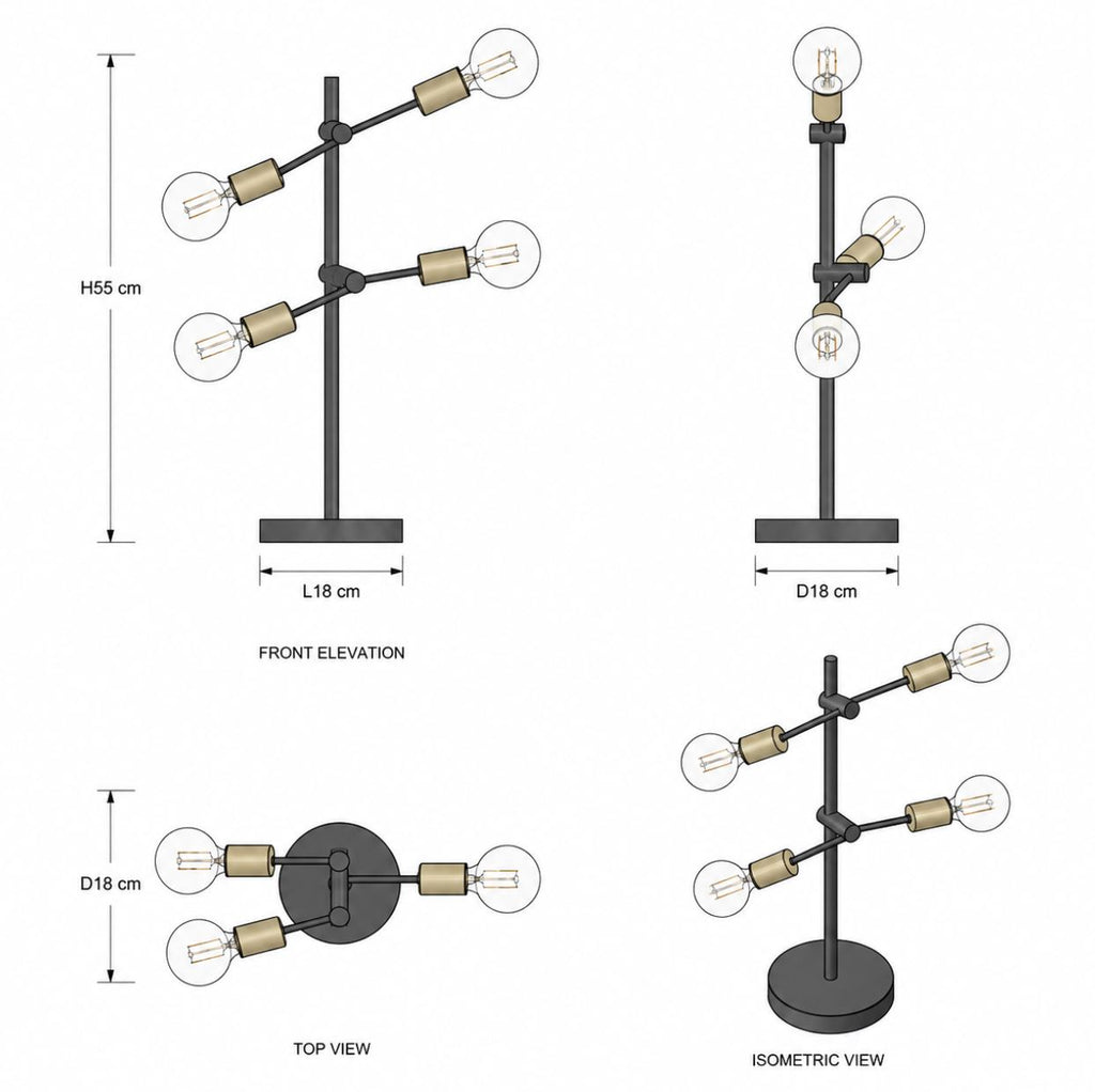Dome Deco AMES Table Lamp
