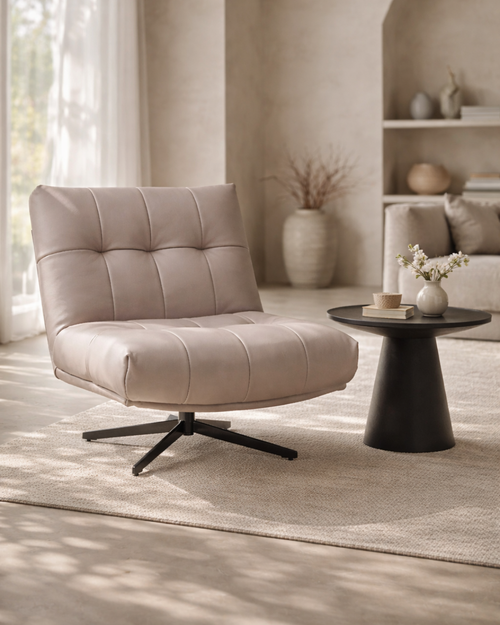 Tommy Franks Cesola swivel chair in fawn
