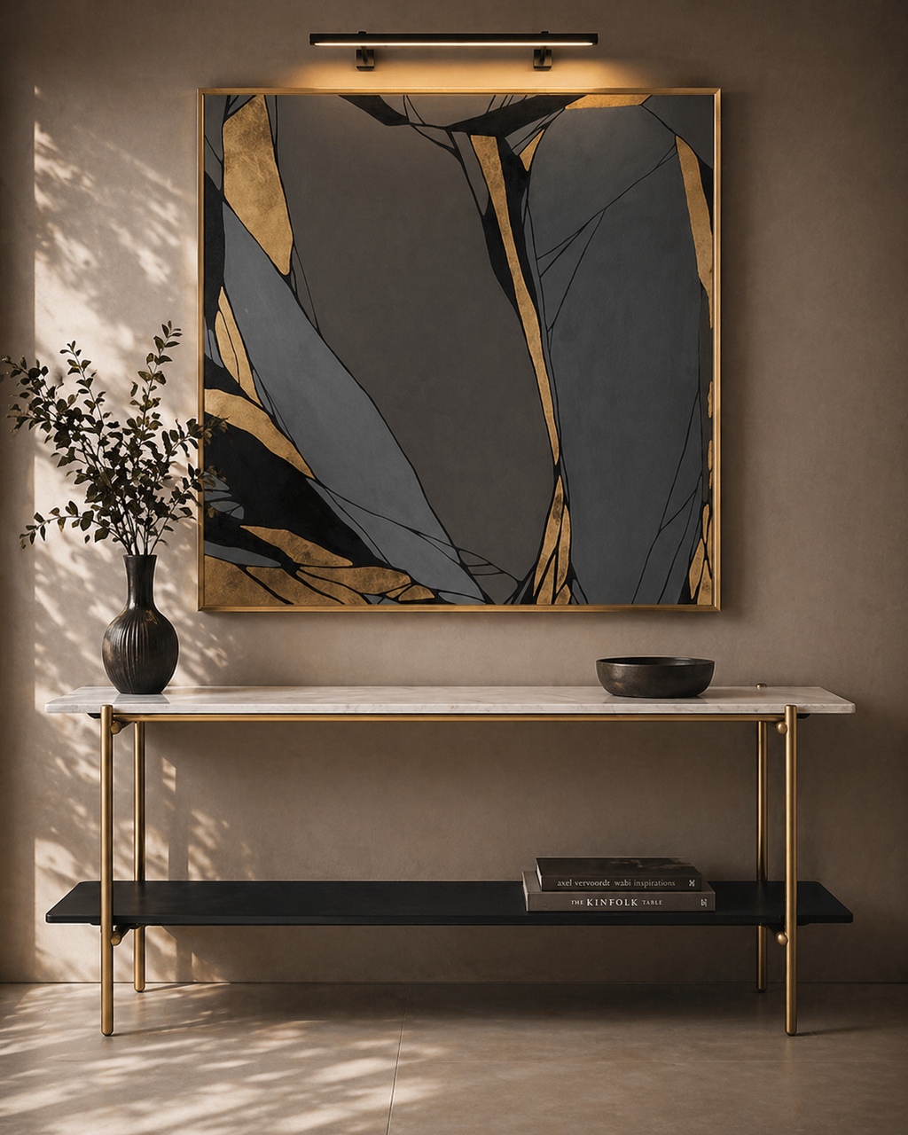 Tommy Franks Grey Spectrum painting