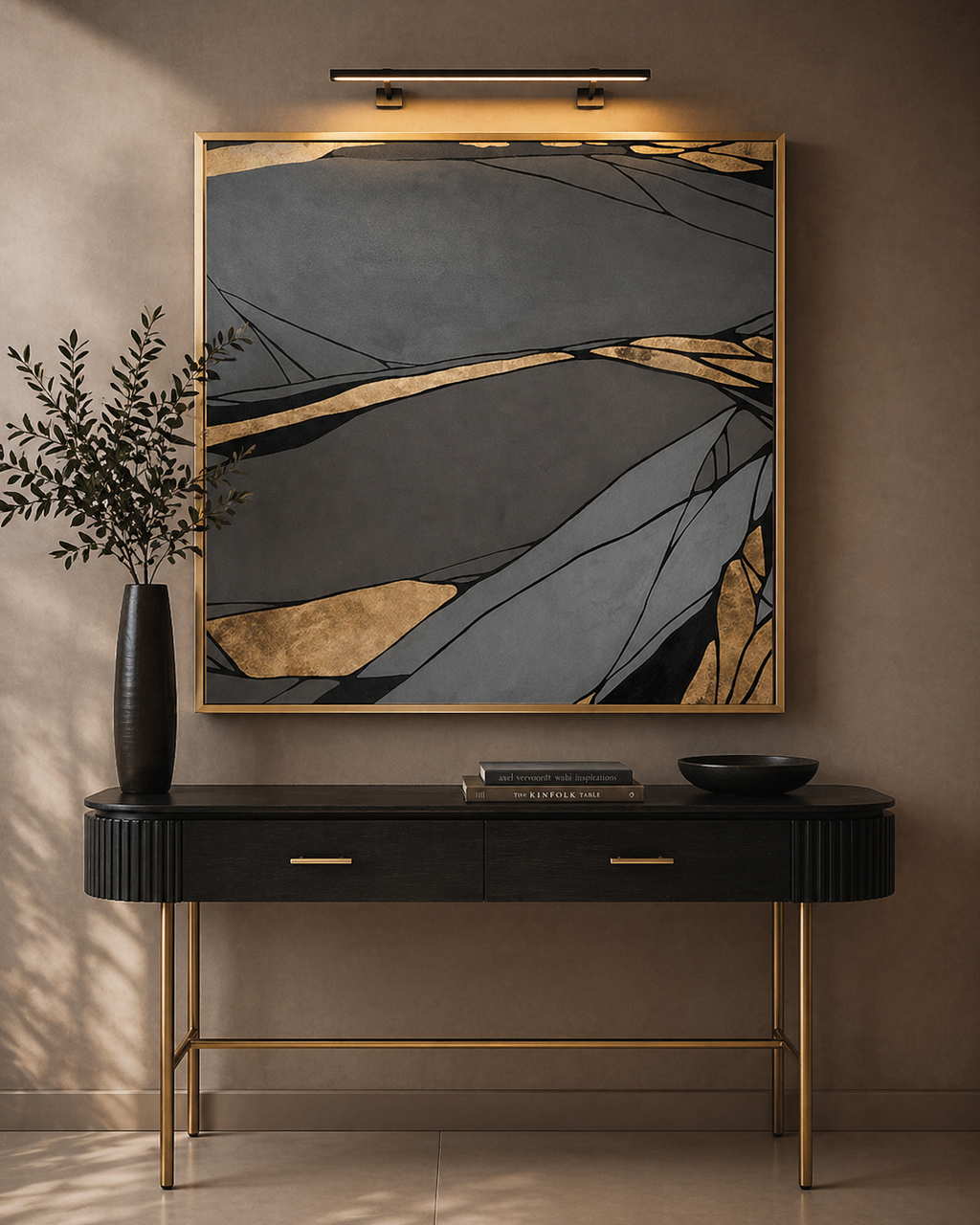 Tommy Franks Gold Spectrum wall art