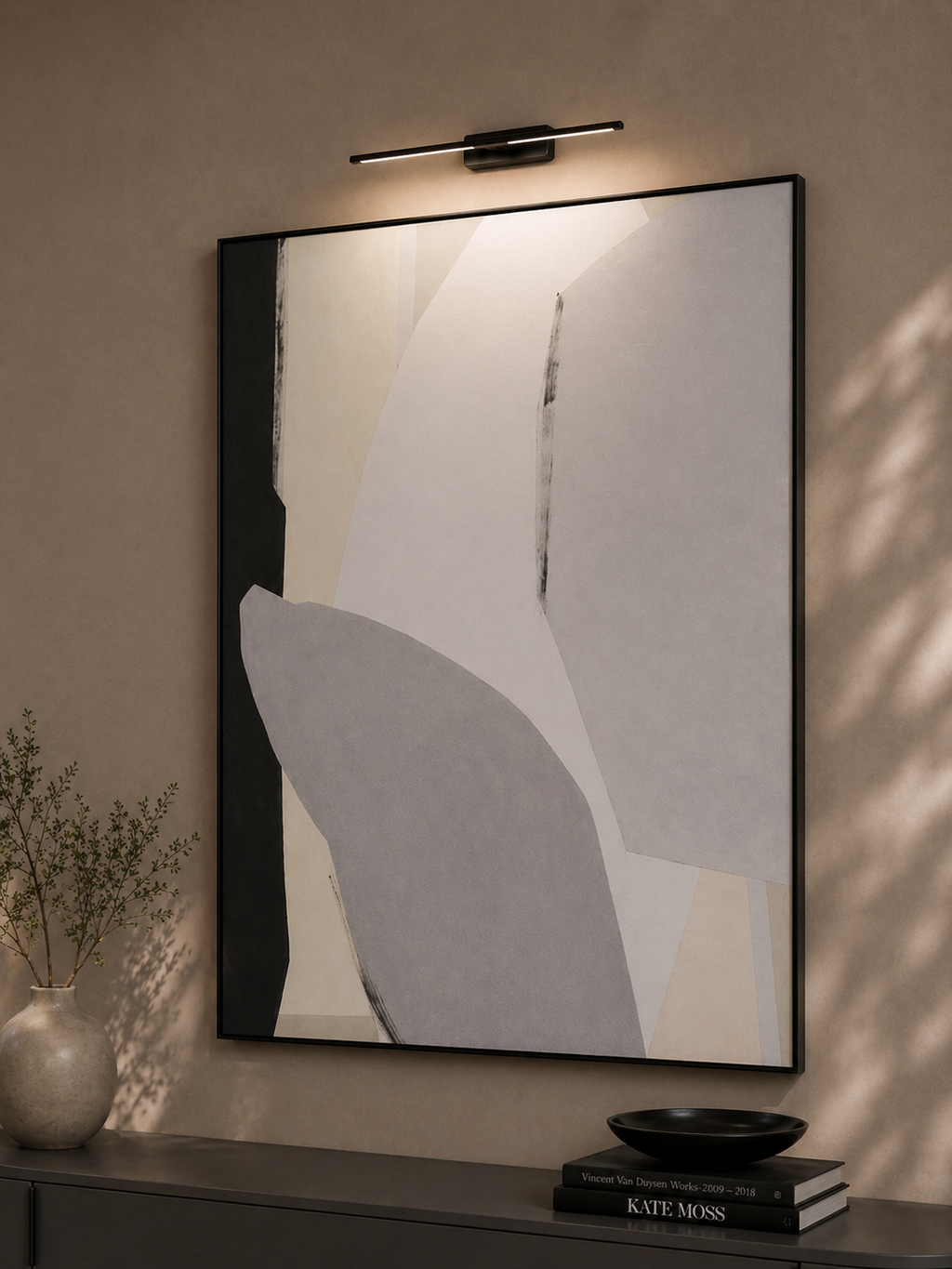 Tommy Franks Grey Fossil wall art, alternate view