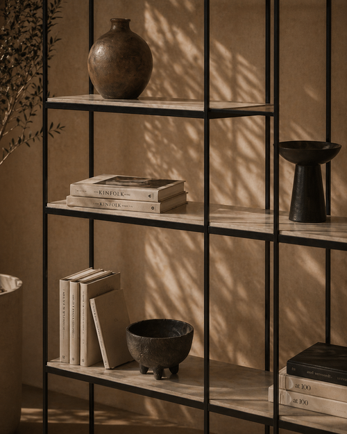 Tommy Franks Bolton bookshelf, alternate view