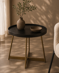 Lane Side Table - Smoke Oak Gold