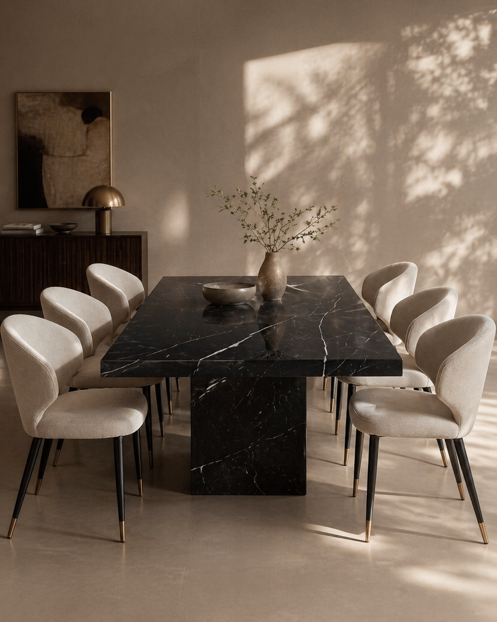 Tommy Franks Noche dining table, alternate view