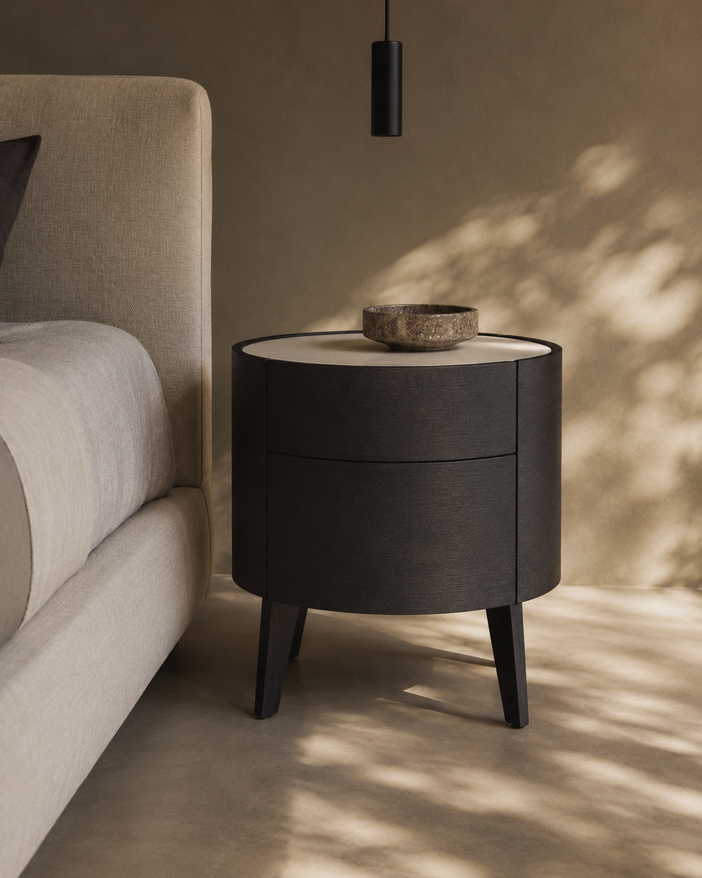 Tommy Franks Weston bedside table in black