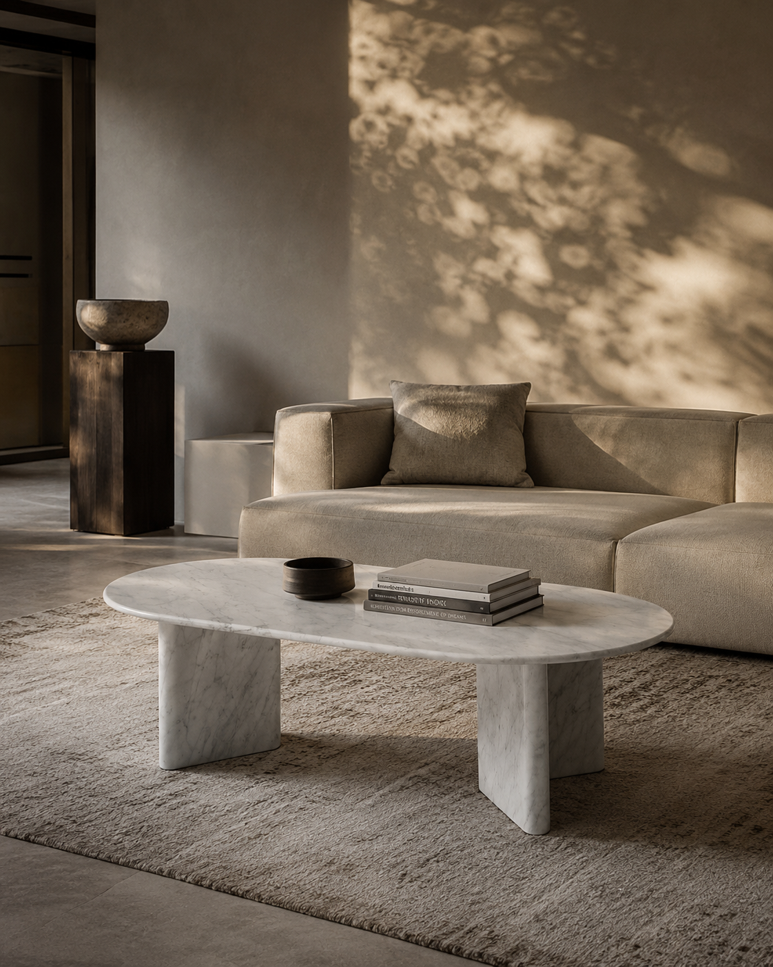 Tommy Franks Frieda marble coffee table