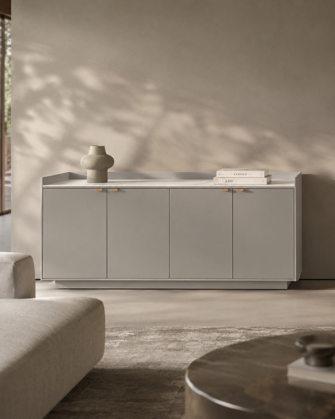 Tommy Franks Saviour buffet sideboard in matte beige