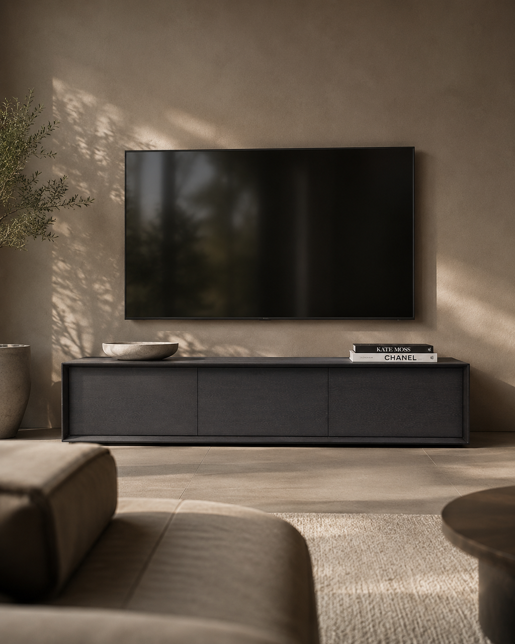 Tommy Franks Alida TV unit in smoke oak