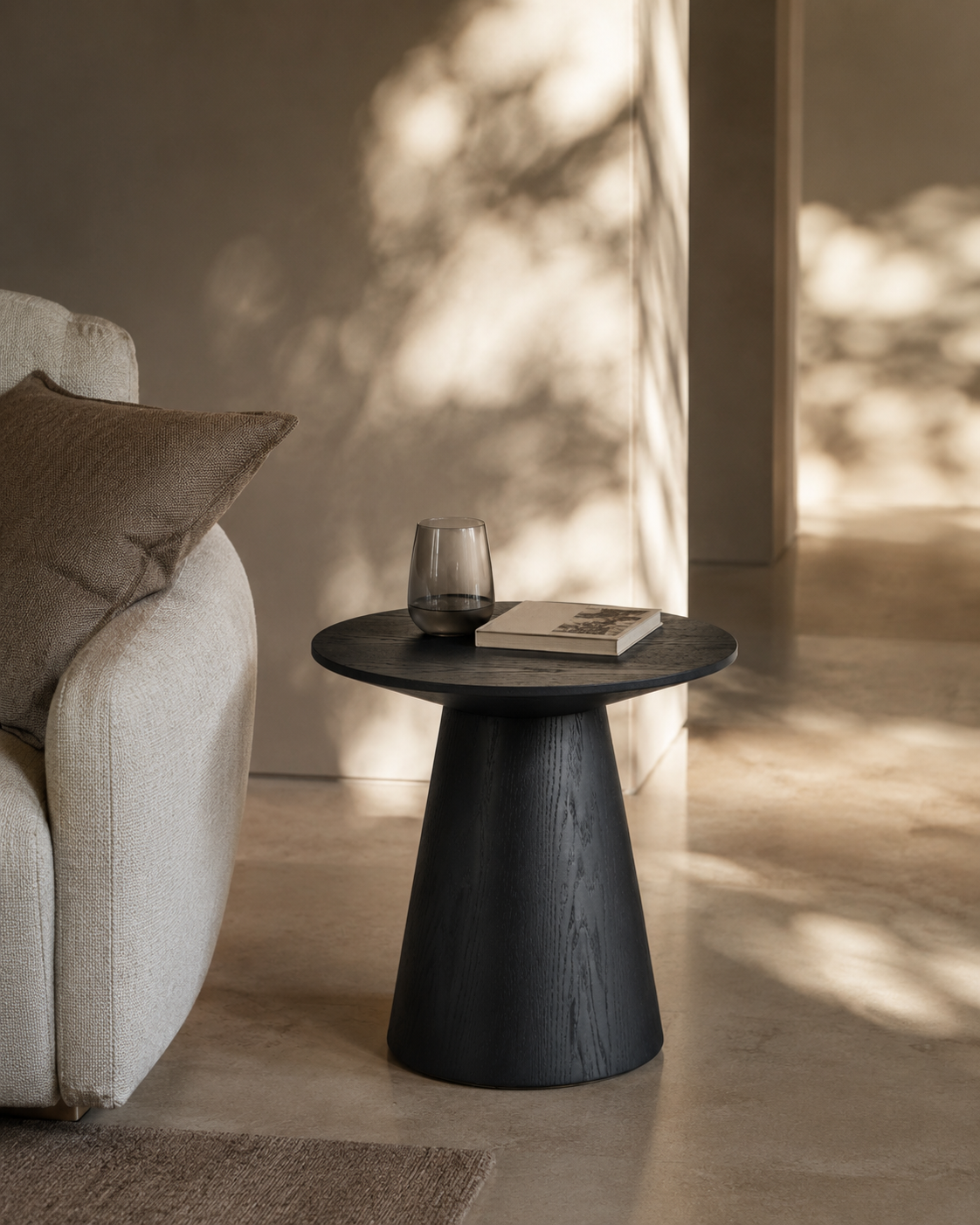 Tommy Franks Tavamo side table in black oak