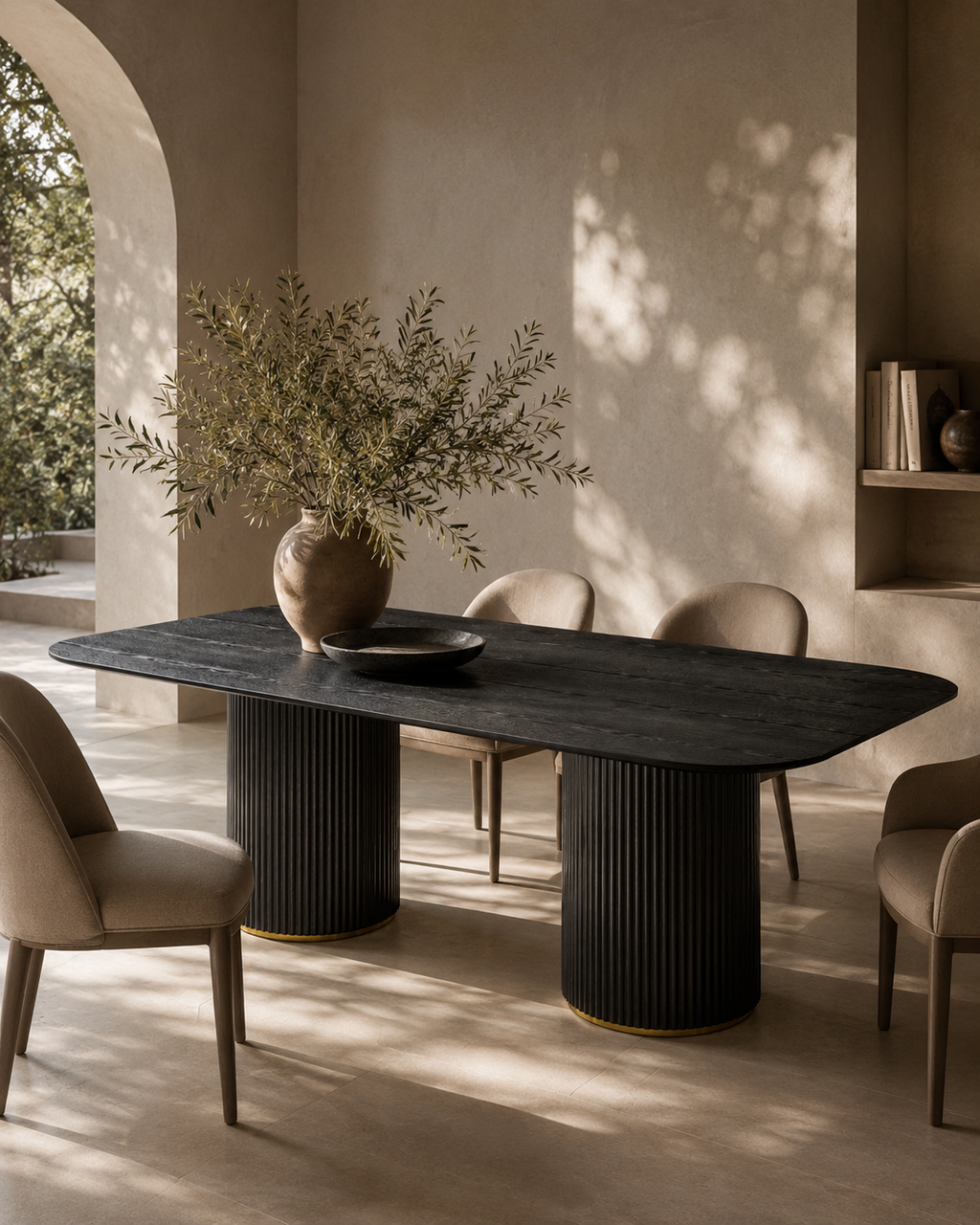 Tommy Franks Lantine 240 dining table in black oak