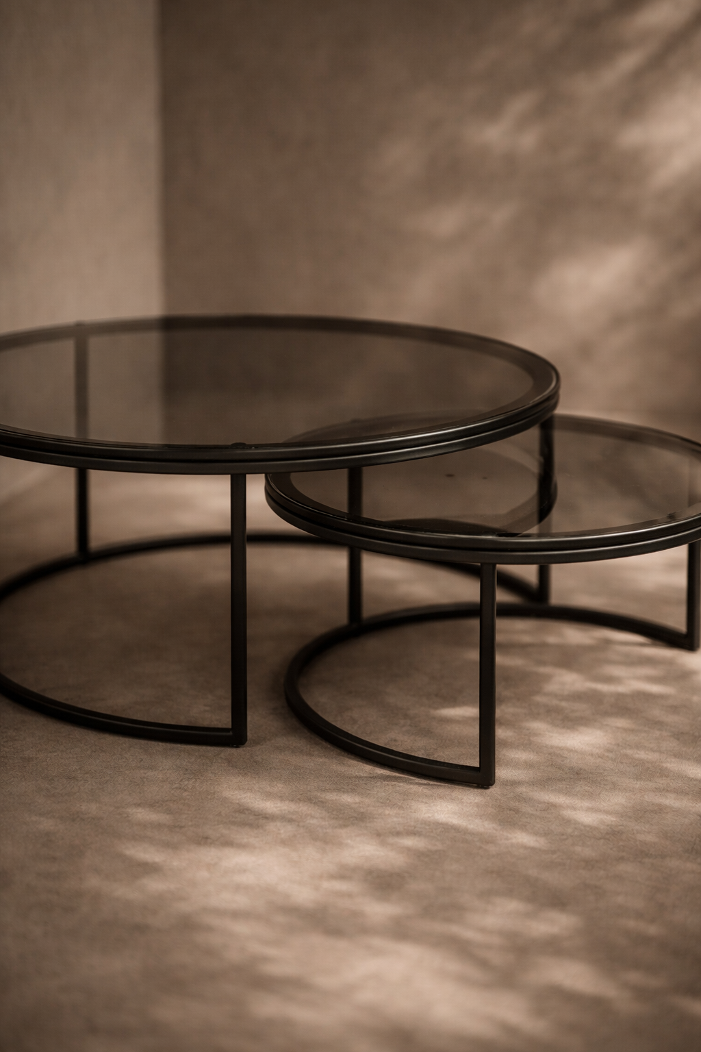 Tommy Franks Wheel glass coffee table, alternate view