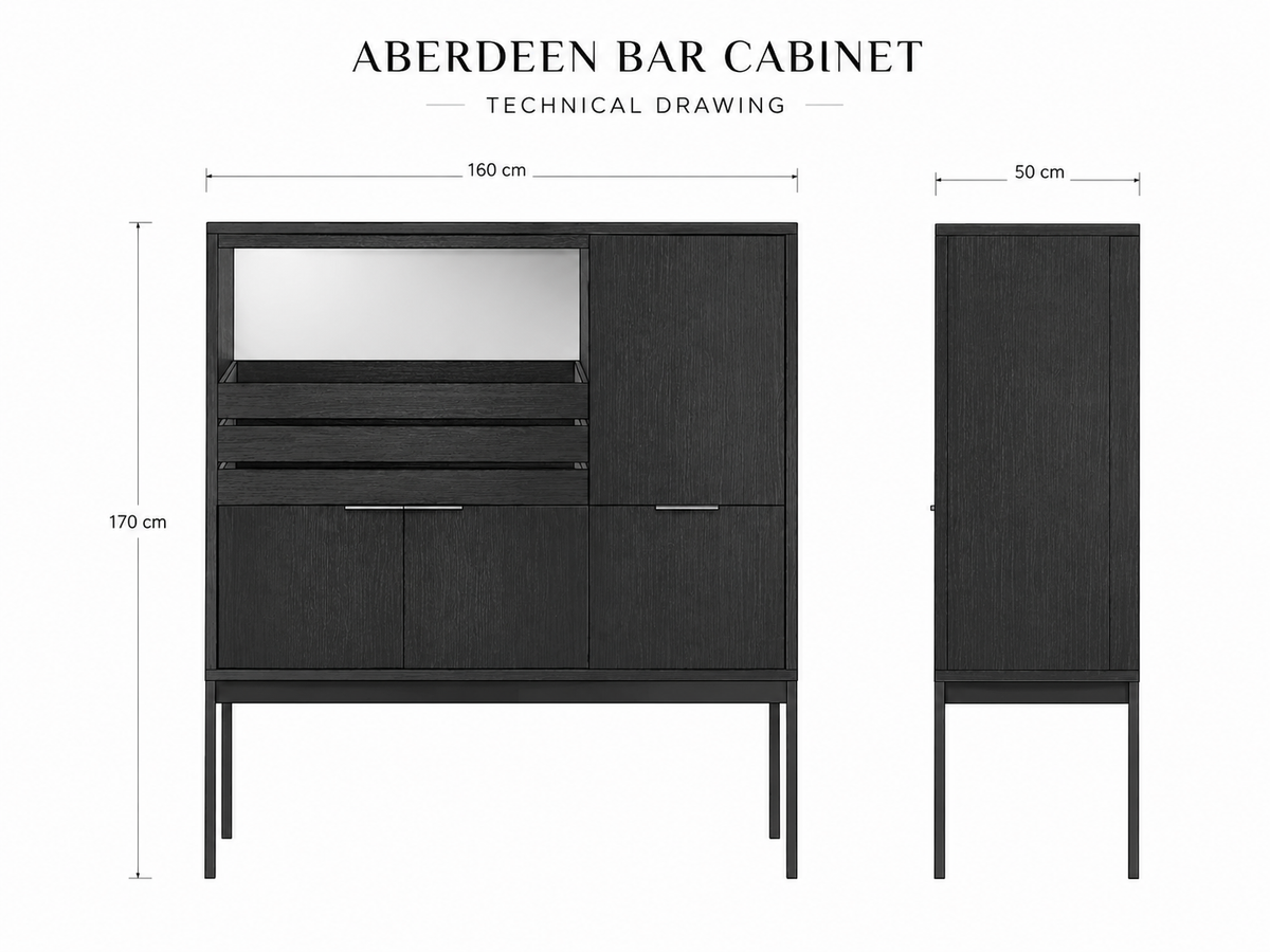 Dome Deco ABERDEEN Bar Cabinet