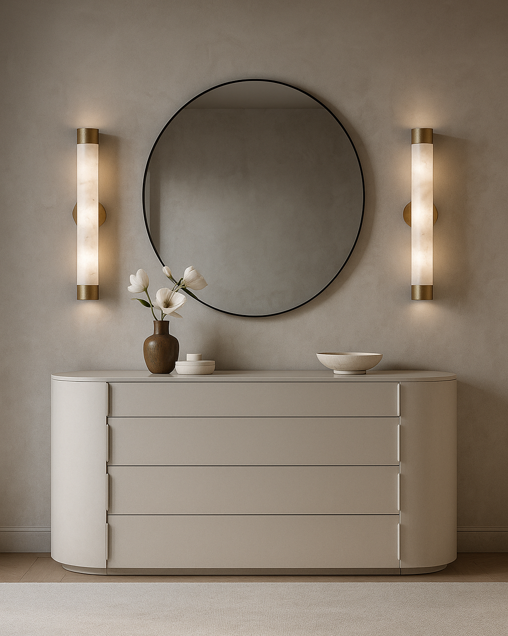 Tommy Franks Sims dresser in matte beige