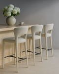Pari I Bar Stool - Chex Polar Bouclé