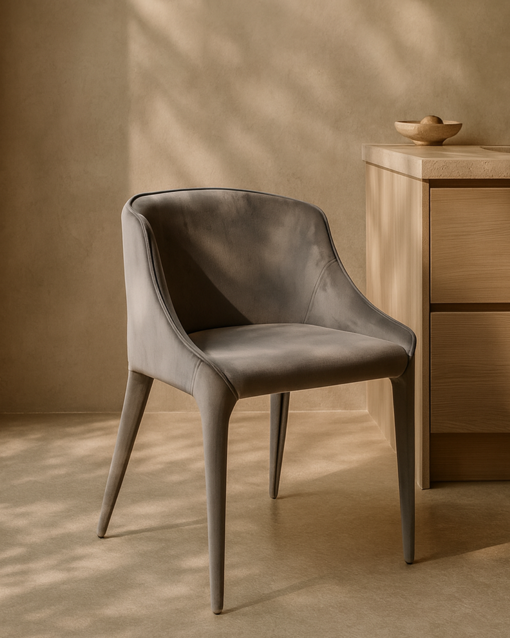 Tommy Franks Completo dining chair in grey