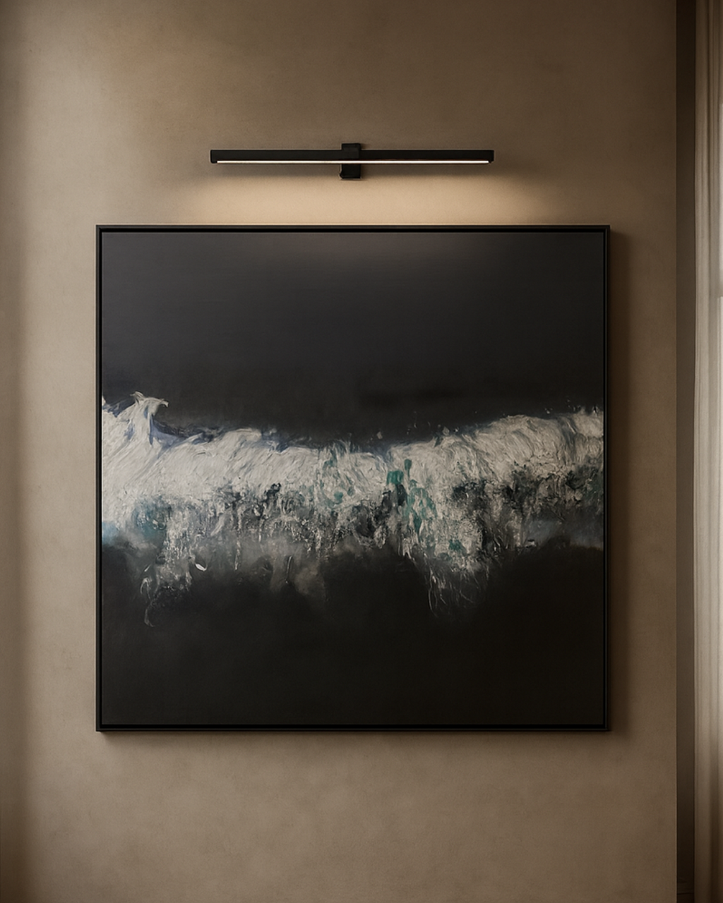 Tommy Franks Dark Lake oil painting