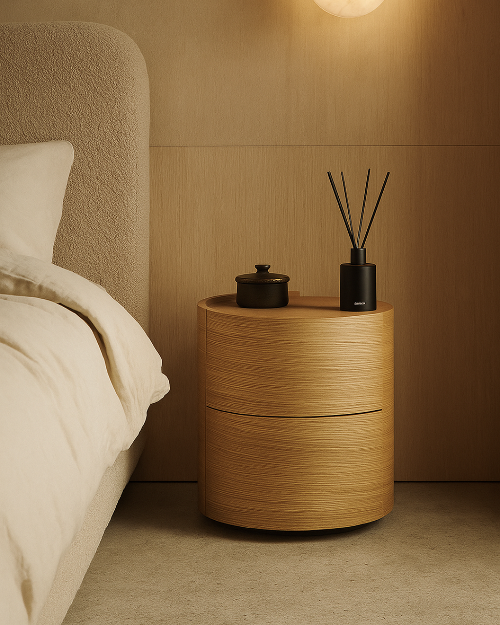 Tommy Franks Dexter bedside tables in ash oak, pair