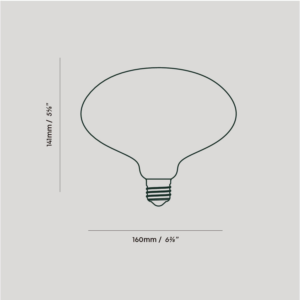 Tala Oval Plug-In Pendant in Brass dimensions diagram