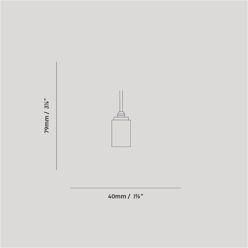 Tala Brass Pendant dimensions diagram