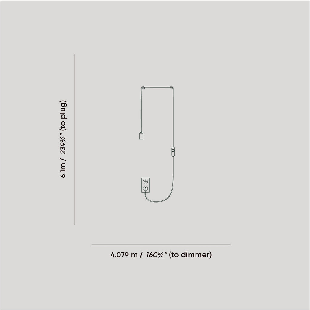 Tala Voronoi III Plug-In Pendant in Graphite dimensions diagram (view 2)