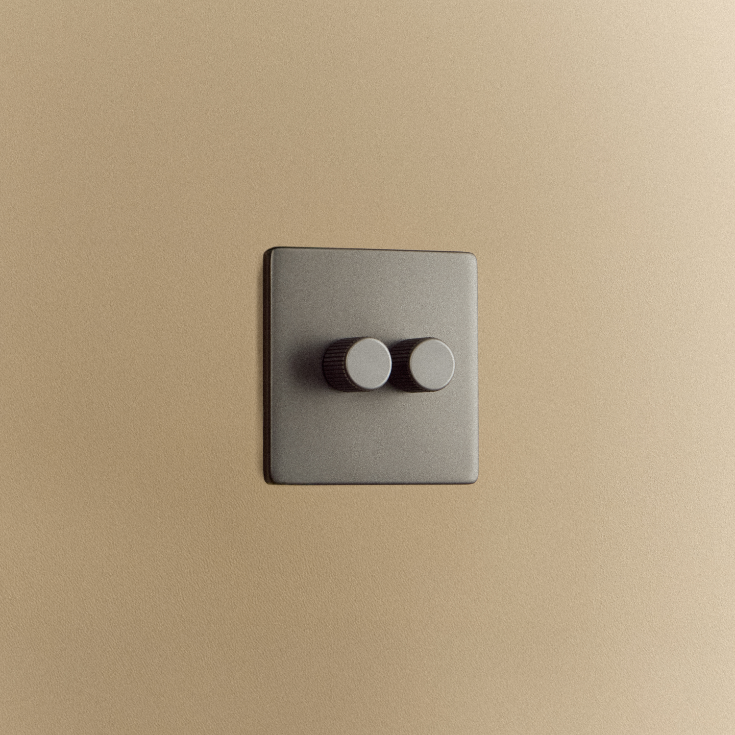 Tala Double Rotary Wall Dimmer in Graphite