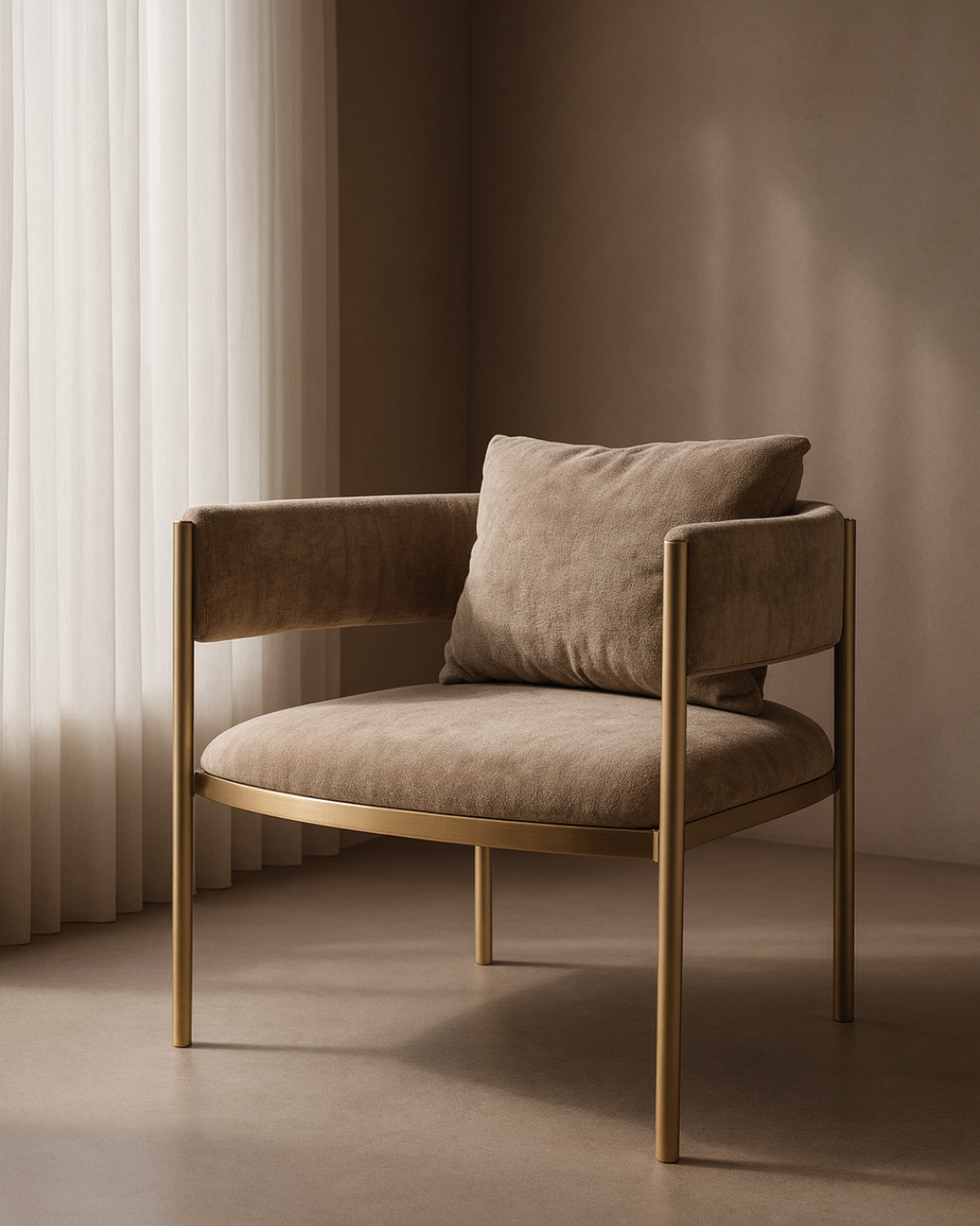 Tommy Franks Envie II lounge chair in Giselle Olive