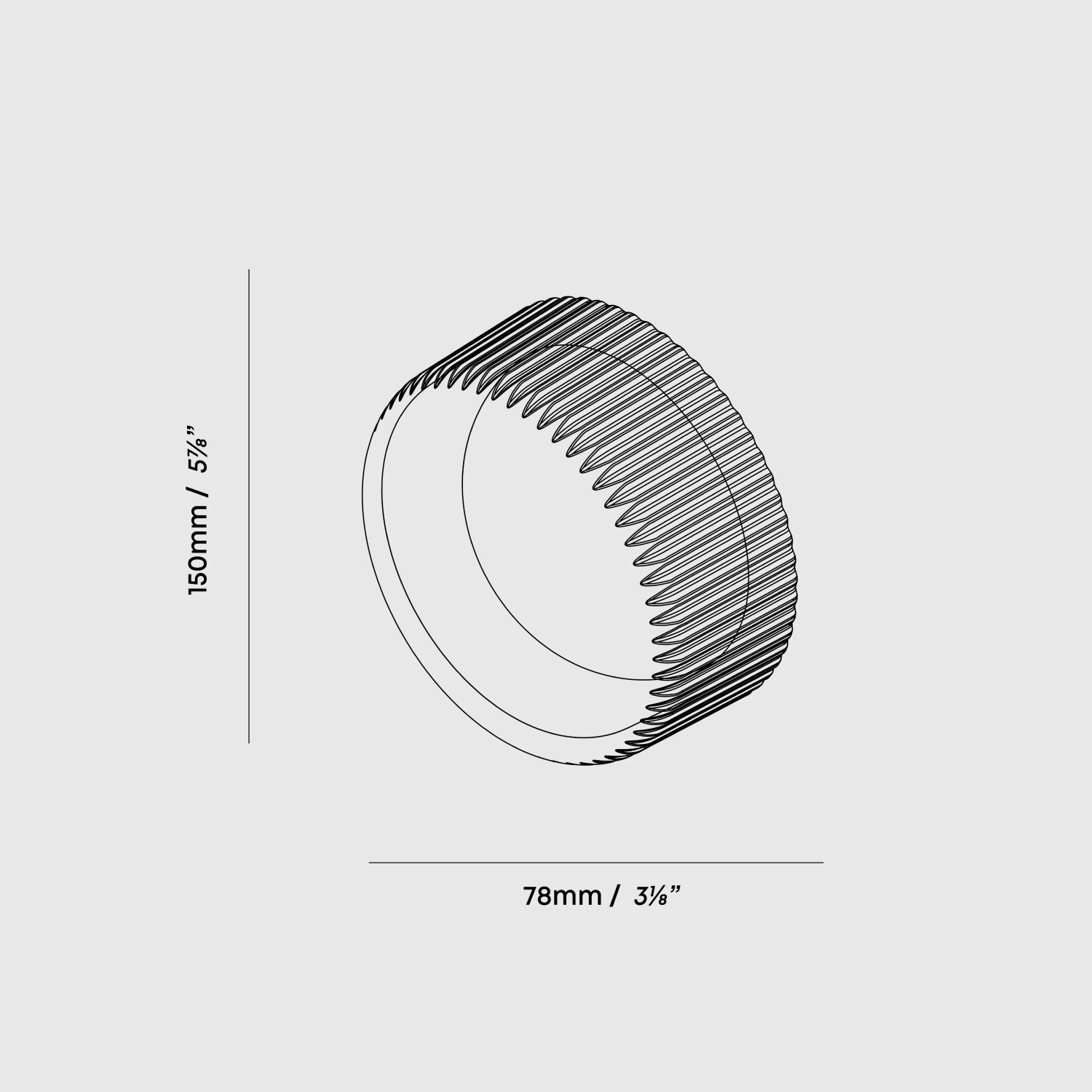 Tala Firth Wall Light dimensions diagram
