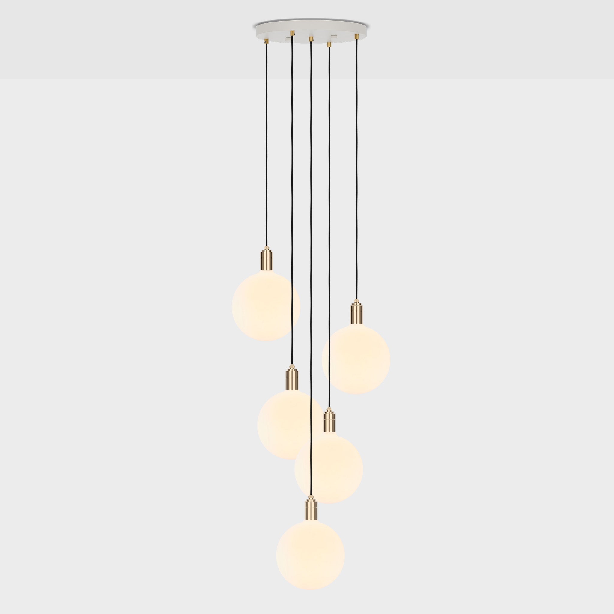 Tala Five Pendant in Brass + Sphere V