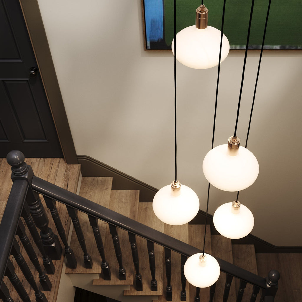 Tala Five Pendant in Brass + Oval II (view 2)