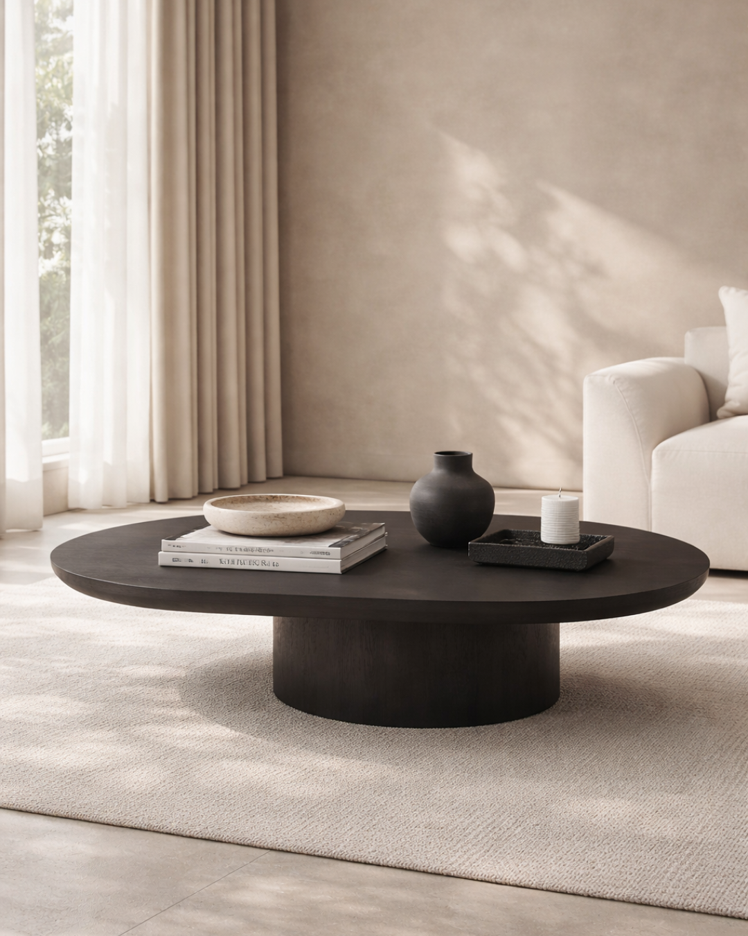 Tommy Franks Flexi coffee table in smoke oak