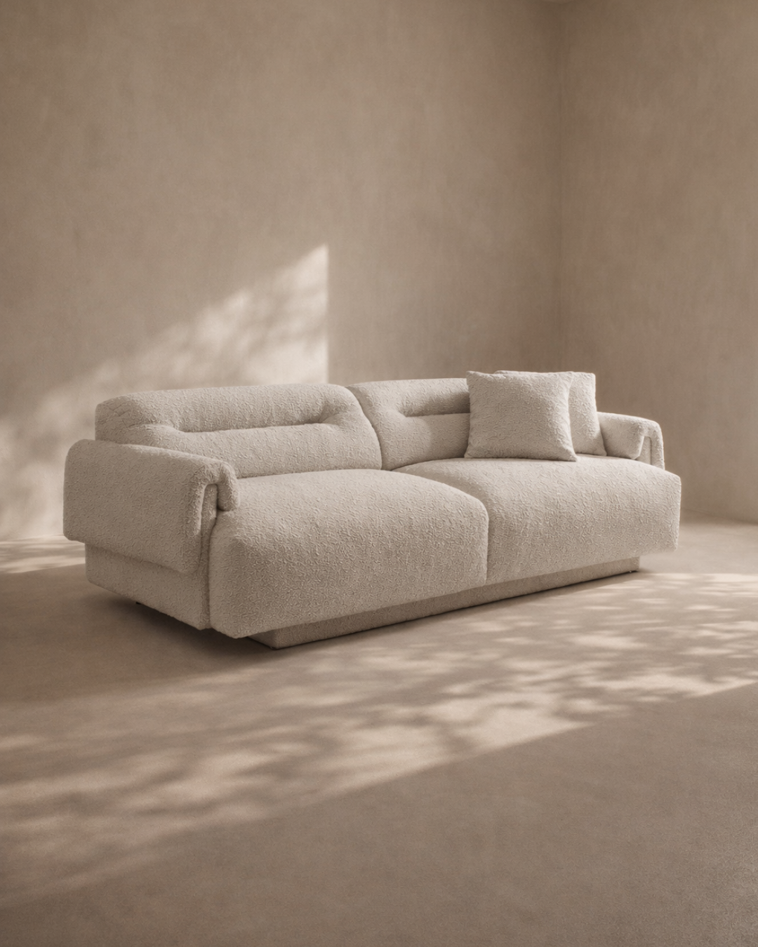 Tommy Franks Frankie three seater sofa in Chex Steam bouclé