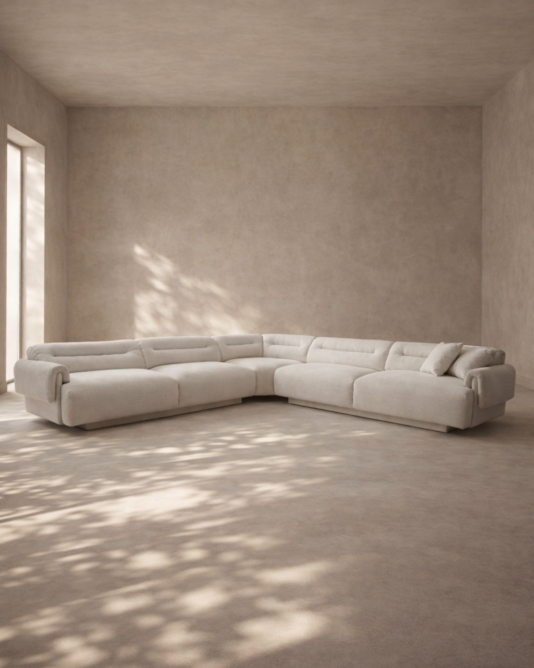 Tommy Franks Frankie modular sofa in Chex Polar bouclé