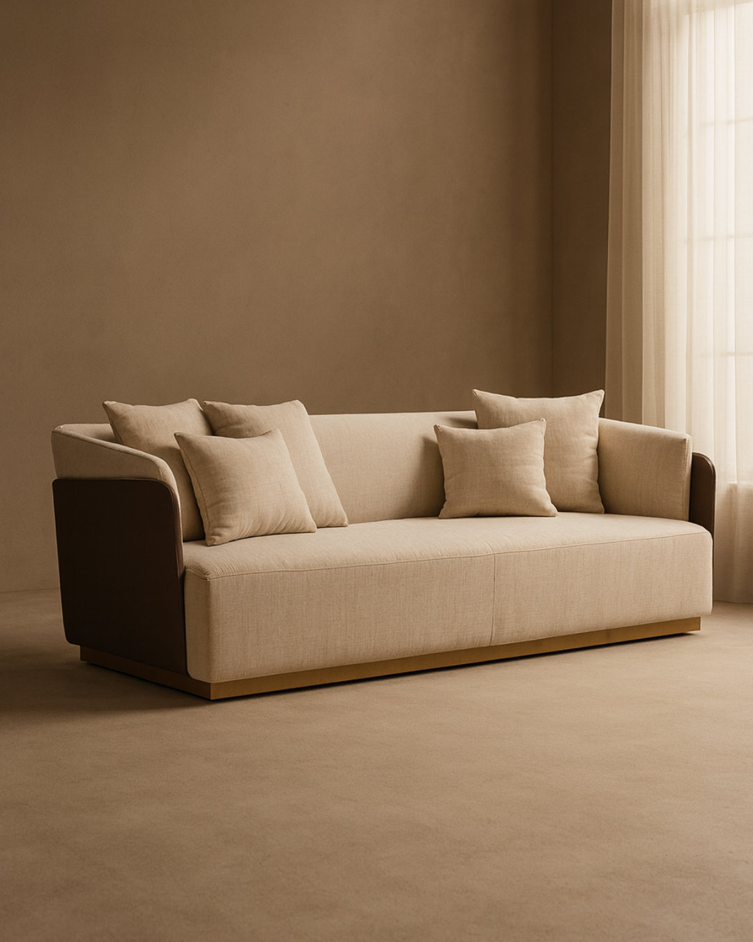 Tommy Franks Gemma four seater sofa in olive