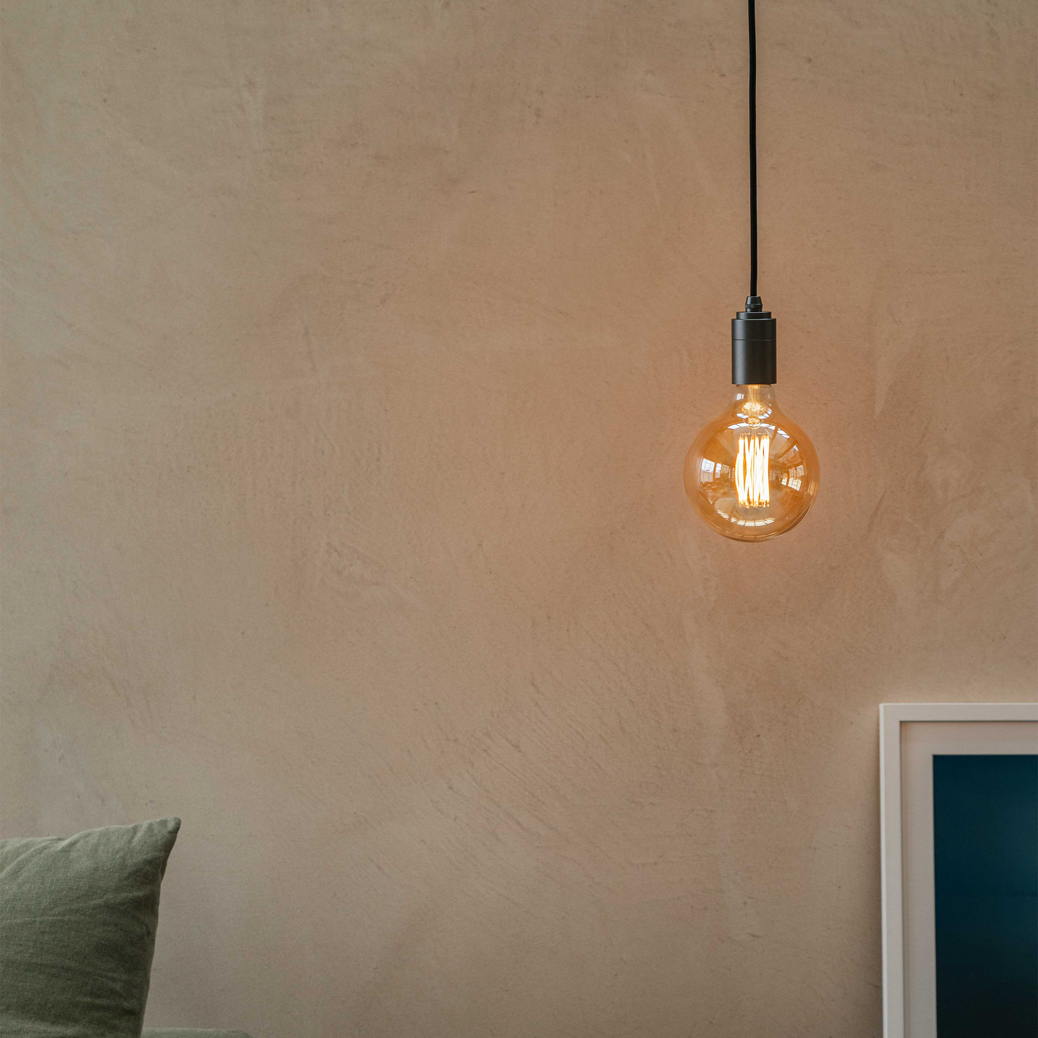Tala Gaia Pendant Light in Graphite in a styled interior setting