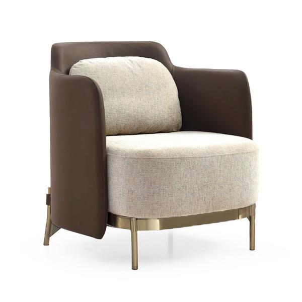 Tommy Franks Gemma olive lounge chair, alternate view