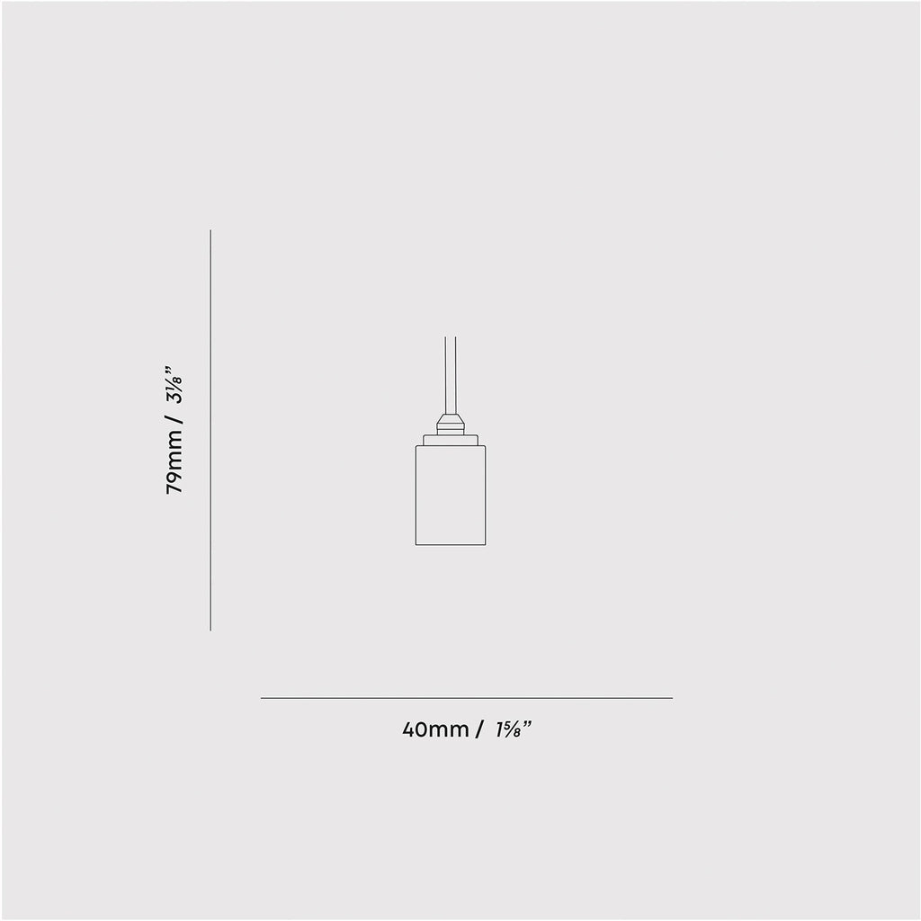 Tala Voronoi III Pendant Light in Graphite - Set of 3 dimensions diagram (view 2)