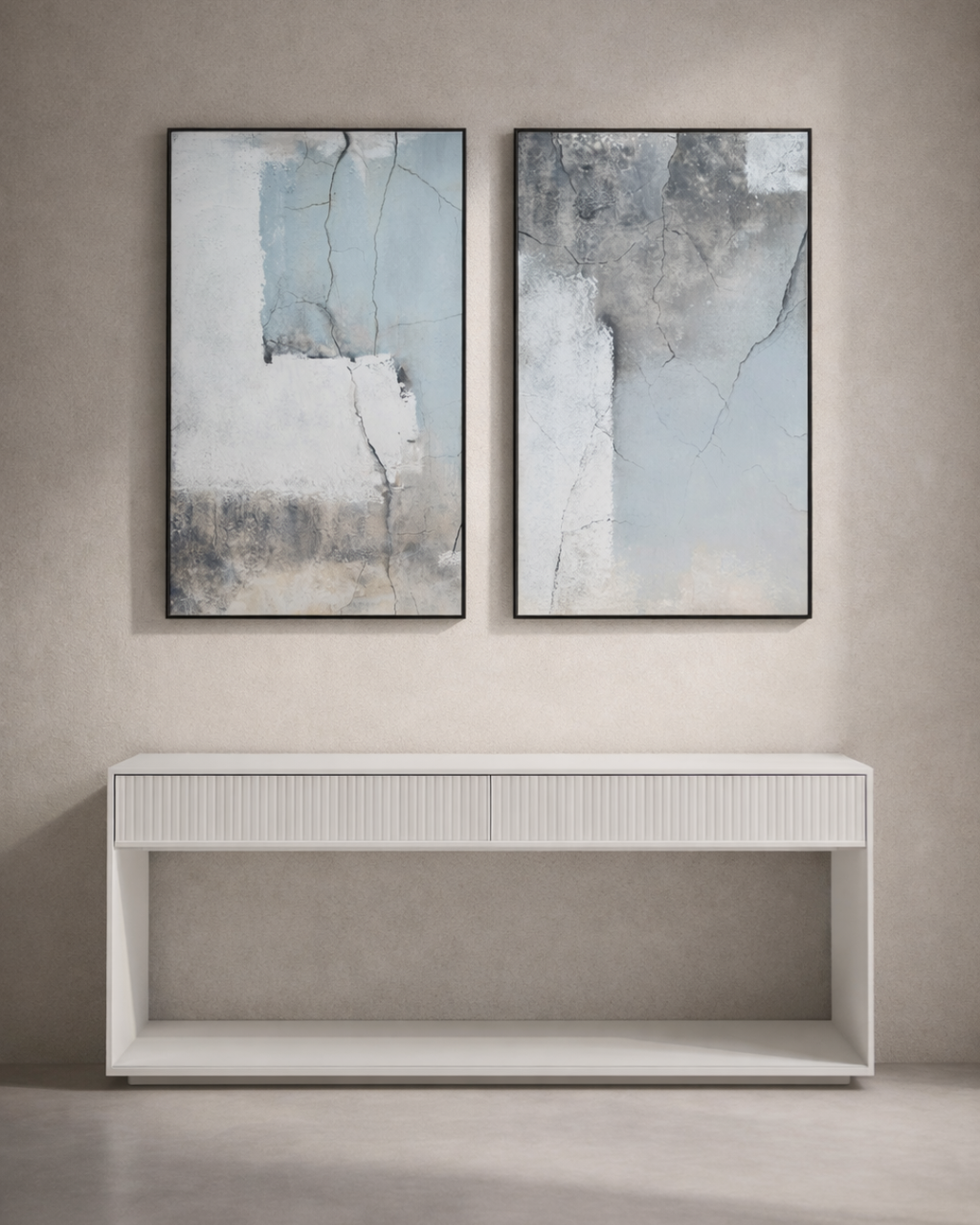 Tommy Franks Haze wall art, set of two