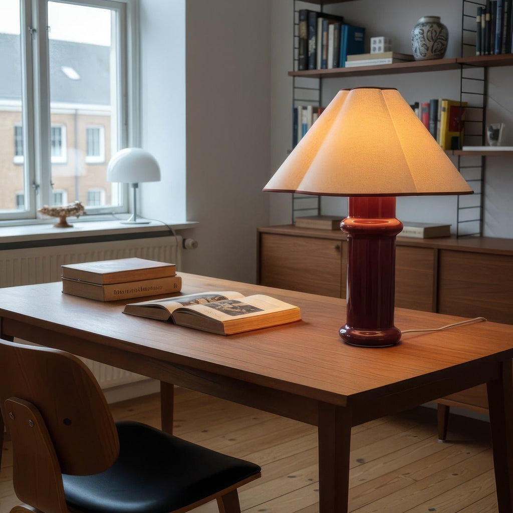 Tala Heath Table Lamp in Port Red (view 4)
