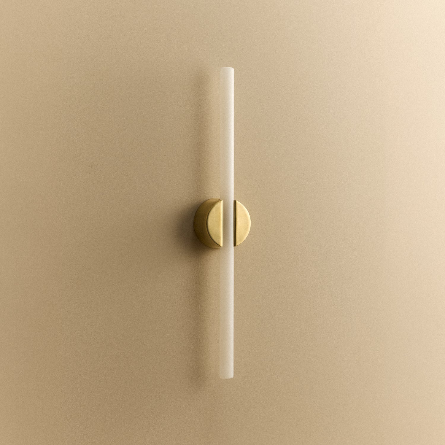 Tala Kilter 1.0 Wall Light in Solid Brass shown unlit