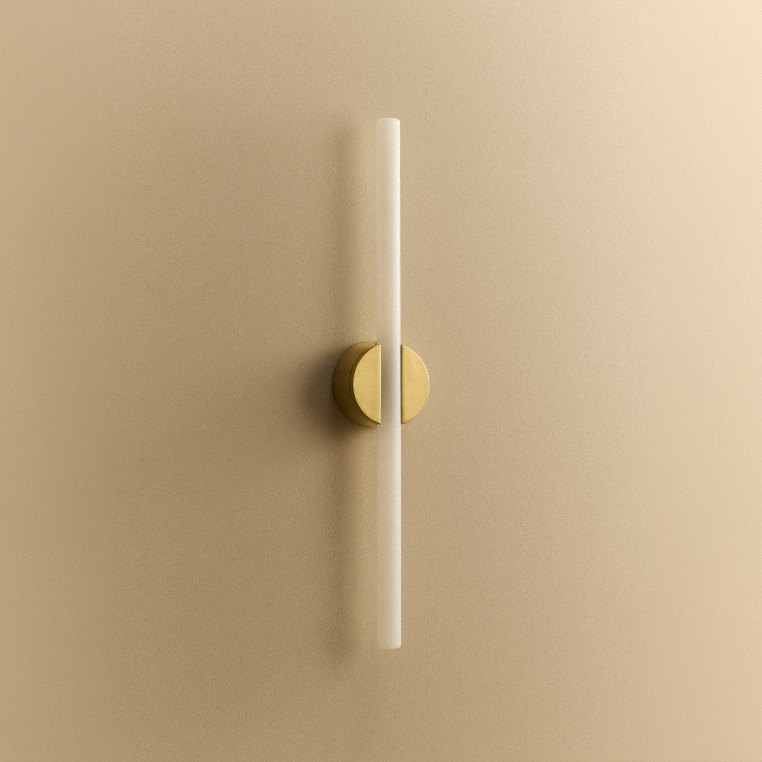 Tala Kilter 2.0 Wall Light in Brushed Brass shown unlit
