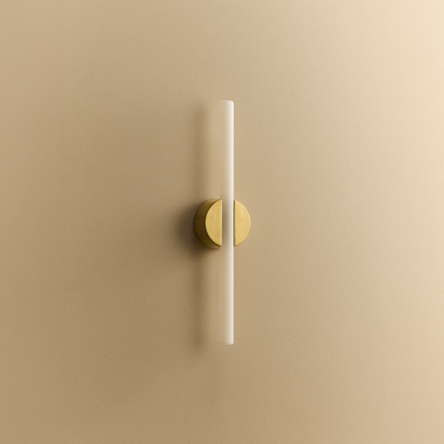 Tala Kilter 2.0 Wall Light in Brushed Brass shown unlit (view 2)