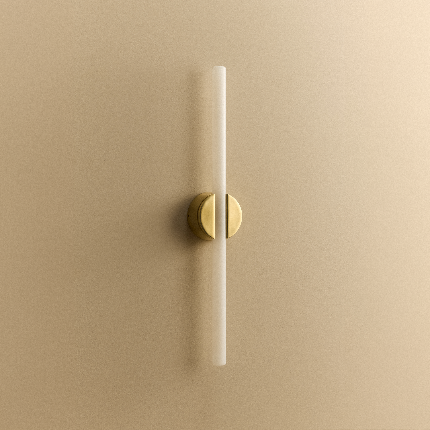 Tala Kilter 2.0 Wall Light in Polished Brass shown unlit