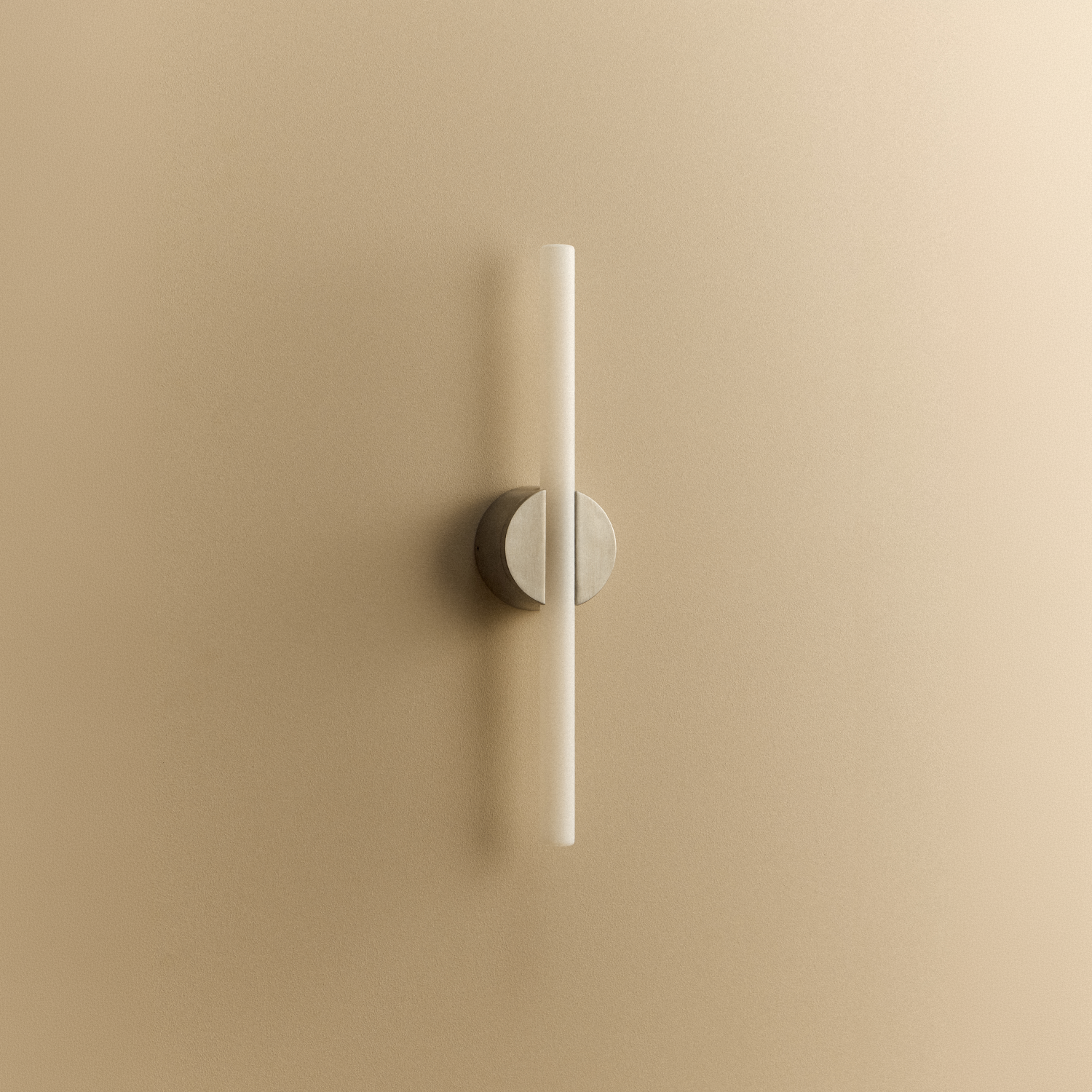 Tala Kilter 2.0 Wall Light in Brushed Stainless Steel shown unlit (view 2)
