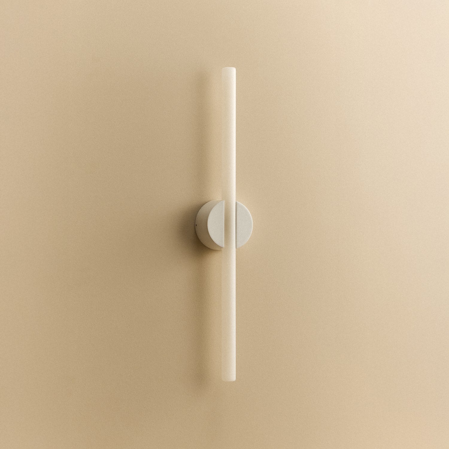 Tala Kilter 1.0 Wall Light in White shown unlit